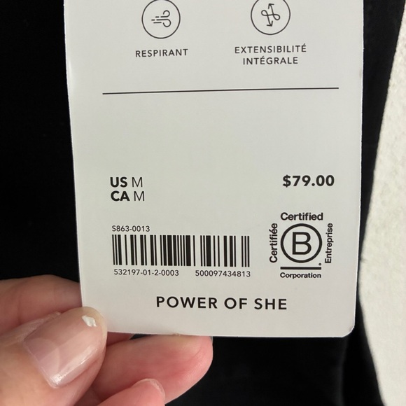 Athleta Retroterry V-Neck Sweatshirt Tee Sleeveless Black Medium - Picture 12 of 16